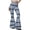 Dark Gray, variant on Women's Vertical Striped Flare Yoga Pants, High Waisted Bell Bottom Leggings, Slimming Wide Flare Trousers, Retro Y2K Style