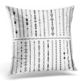 thumbnail image 1 of BOSDECO Fancy Calligraphic Diamond Hand Vintage Intricate Trim Pillowcase Pillow Cover Cushion Case 16x16 inch, 1 of 1