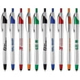 thumbnail image 3 of Personalized Ink Pens with Stylus - The Stream- Click action - Custom - Black writing - Printed Name pens - Imprinted with Your Logo/Message - FREE PERSONALIZATION - 12 Pens/Box, 3 of 5