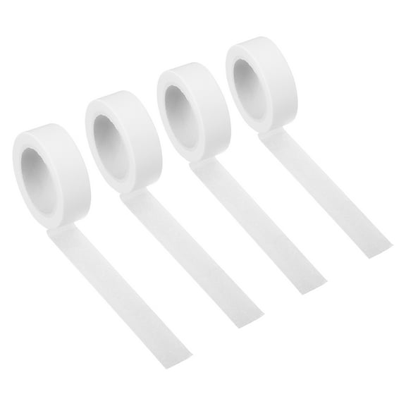 Uxcell Holographic Washi Tape 0.59 Inch x 10.93 Yards, 4 Roll Self Adhesive Masking Sticker, White