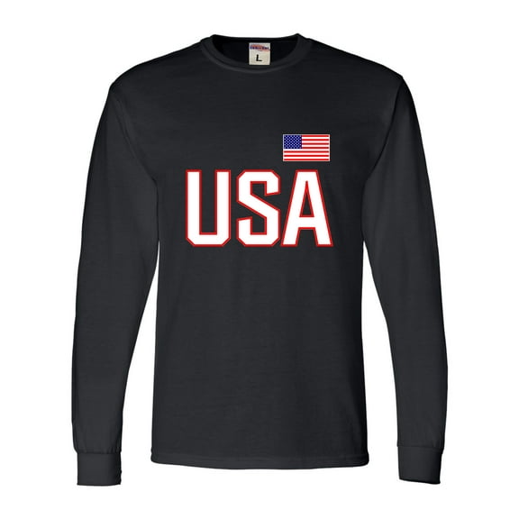 Adult USA National Pride Long Sleeve T-Shirt