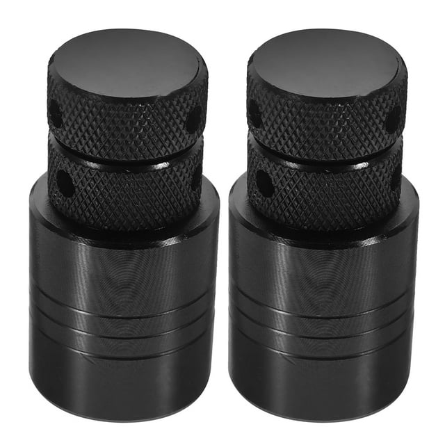 PAMINGONO 2 Pcs Tampons de Cric à Vis Noirs avec Tête Plate Support Stable Protecteur de Cric Réglable Robuste