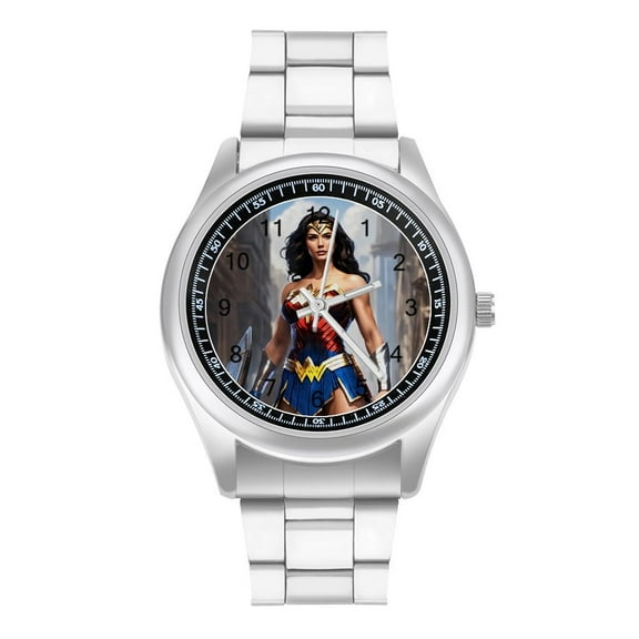 Wonder Woman Men's Watches Arabic Numerals Easy Reader Classic Work Business Wristwatches