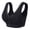#36Black, variant on Byworldtasic Women Front Snap Closure Wireless Bra Floral Lace Wide Strap Comfort Bralette Everyday Ladies Plus Size Bra