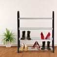 thumbnail image 1 of KSTEE Shoe Rack Shoe Tower Shelf Storage Organizer Entryway Shelf Stackable Cabinet, Plastic + Aluminum (Size : 4 TIERS), 1 of 7
