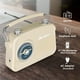 thumbnail image 2 of Radio portátil ByronStatics AM FM Vintage Retro Cream, 2 of 7