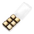 thumbnail image 3 of DOMELAY Stainless Steel Chilling Ice Cubes Drinks Chilling Stones for Cocktails 6 Gold, 3 of 9