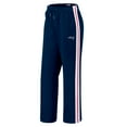 thumbnail image 2 of Women's WEAR by Erin Andrews Navy New England Patriots Color-Block Straight Leg Pants, 2 of 5