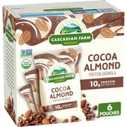 Cascadian Farm Organic Cocoa Almond Protein Granola, 6 Pouches, 2.5 oz. Each