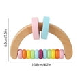 thumbnail image 3 of B Wooden Rattle Set 4 Pieces Orff Musical Instrument For Infants Sensory Development Toy Easy Grip Design 60G Weight, 3 of 6