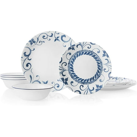 

Kitchenware Boutique Tranquil Reflections 12-Piece Dinnerware Set Service for 4