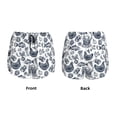 thumbnail image 3 of Fuzoiu Chicken And Fish Print Women's Athletic Shorts, Double-Layer Running Shorts with Pocket,Women's Workout Shorts for Yoga, Gym, and Workouts-XX-Large, 3 of 7
