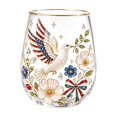 thumbnail image 2 of Linnome Whiskey Tumbler Hand Blown Lead Free Crystal Glass Gold Rim Heavy Base Old Fashioned Bar Cup Gift Box for Men Bar Home Drink Use, 2 of 7