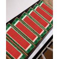 thumbnail image 7 of Stair Treads for Wooden Steps,Watermelon Peel and Stick Stair Treads with Adhesive,Red Summer Fruits Watercolor Green Striped Non Slip Indoor Stairs Runner Rugs Mats for Elders Dogs 8"x30" 4PCS, 7 of 7
