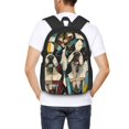 thumbnail image 4 of Fuzoiu Colorful Bulldog Duo Print Large Capacity Backpack,Travel Backpack,Laptop Bag,College School Rucksack Bag,for School, Travel & Outdoor Activities, 4 of 6