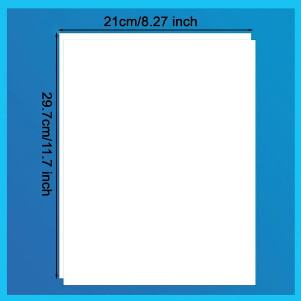 Papel adhesivo para impresora de inyección de tinta A4, 15 piezas de película adhesiva de vinilo, papel adhesivo de película de vinilo transparente para impresora de inyección de tinta para