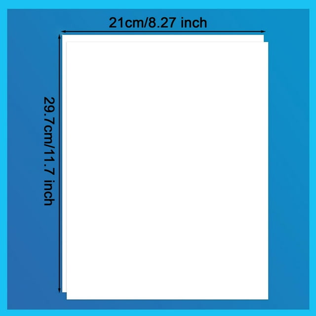Papel adhesivo para impresora de inyección de tinta A4, 15 piezas de película adhesiva de vinilo, papel adhesivo de película de vinilo transparente para impresora de inyección de tinta para pegatinas