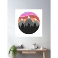 thumbnail image 2 of Mountains Poster Wall Art, Modern Wall Decor, 16x16 UNFRAMED, 2 of 3