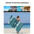 thumbnail image 5 of Abstract Turquoise Moire Towel Set of 3, Soft Microfiber Bath Towels, Hand Towel, Washcloths, Gradient Coastal Ocean Geometric Quick-Dry Absorbent Towels for Bathroom Kitchen Hotel Beach Gym Spa, 5 of 7