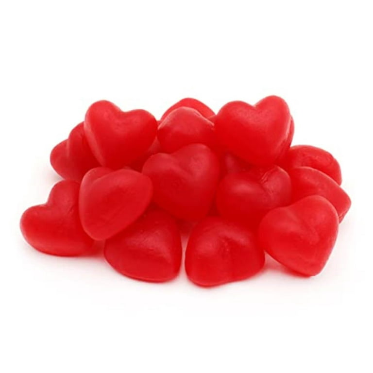 Brach's Jube Jel Cherry Hearts, Jelly Candy Heart Shaped Gummy Candy for  Valentines Day, 12 ounce, 2 pack