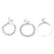 thumbnail image 2 of Conjunto de Pulseras Fernando Aleación Simplicidad Oro Grueso Plata, 2 of 7