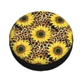 thumbnail image 3 of XMXY Sunflowers Leopard Background Spare Tire Cover, Universal Waterproof Cover for Jeep RV Tire Wheel Protection, 16 inch, 3 of 8
