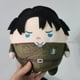 thumbnail image 3 of Anime Attack on Titan Plush Doll EREN MIKASA Levi·Ackerman Stuffed Toys (20cm), 3 of 5