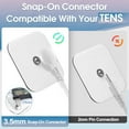 thumbnail image 4 of TENS Unit Replacement Pads, 40PCS 3.5mm Snap Electrode Pads, Self-Adhesive Electrode Reuse More Than 30 Times, Compatible with TENS Devices with 3.5mm Connetor, 4 of 7