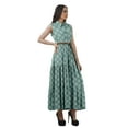 thumbnail image 2 of Moomaya Robes à Étages en Rayonne pour Femmes Imprimées Col Classique Robe-Chemise Femmes, 2 of 4