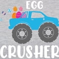 thumbnail image 3 of CafePress - Cute Easter Egg Crusher Monste Long Sleeve T Shirt - Womens Baseball Tee, 3 of 4