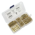 thumbnail image 3 of 100 perchas para cuadros con dientes de sierra, resistentes a la oxidación, estables, duraderas, sin costuras, ganchos para colgar con 200 tornillos dorados Jadeshay  A, 3 of 8
