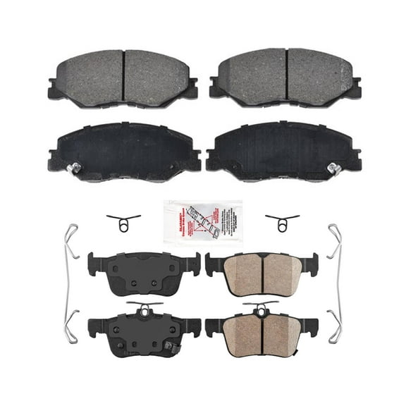 Front and Rear Ceramic Brake Pads For Honda Civic LX 2.0L 2022-2023