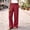 Red, variant on BUIGTTKLOP Womens Pants Summer Dressy Boho Wide Leg Pants Flowy Straight Leg Trouser Beach Travel Vacation Outfits