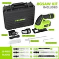 thumbnail image 3 of FASTPRO 12V Cordless Jig Saw Kit, Electric Jigsaw with 10pcs Blades & Edge Guide, Included 1.5 Ah Battery, Charger and Storage Case, 3 of 7