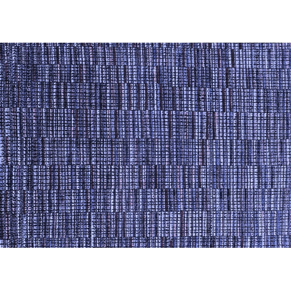 Ahgly Company Indoor Rectangle Abstract Blue Modern Area Rugs, 3' x 5'