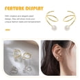 thumbnail image 4 of OULII 1 Paire de Clous Minimalistes Design Élégant pour Femmes Rond Cuivre, 4 of 8