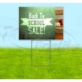 thumbnail image 1 of Back To School Sale (18" X 24") Yard Sign, Includes Metal Step Stake, 1 of 6