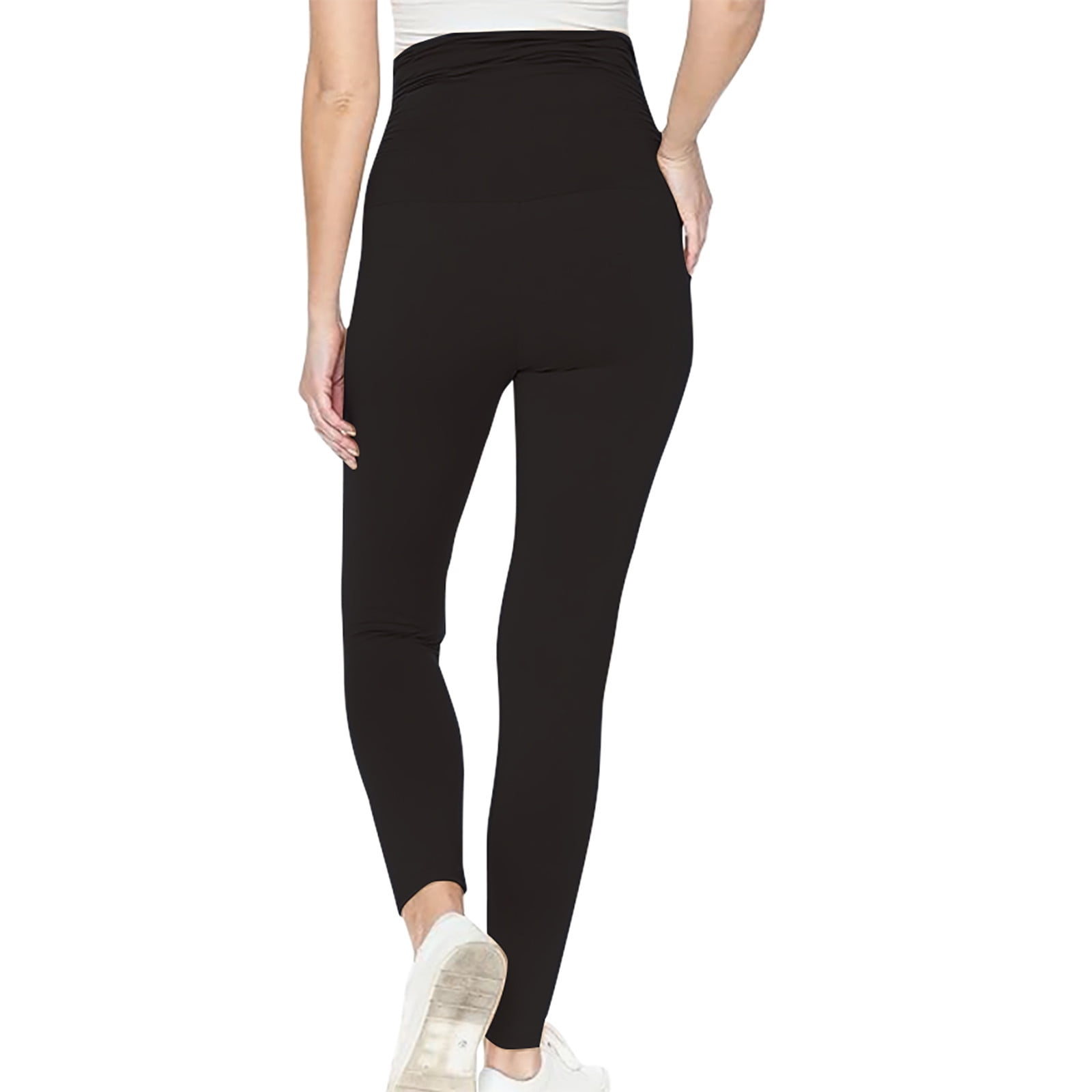 Wyongtao Women's Maternity Joggers Casual Yoga Sweatpants Quick-Dry Lightweight Active Pants,Black