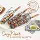 thumbnail image 4 of Barbecue Basket Bar Shape Iron And Steel Wire Wood Skewer Portable BBQ Grilling Basket Bar Kabob BBQ Grilling Basket BBQ Tools, 4 of 5