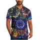 thumbnail image 2 of Blusa y camisa de manga corta con cuello vuelto para hombre, blusa informal de moda con cuello vuelto, blusa estampada de manga corta con botones, blusa de poliéster para hombre, 2 of 6