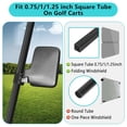thumbnail image 4 of Espejo universal para carrito de golf 10L0L para Yamaha, Club Car, EZGO, 4 of 9