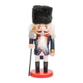 thumbnail image 2 of 2pcs Nutcracker Figures Soldier Christmas wood Creative Handmade Puppet Free Standing Party desktop Decorative Style H, 2 of 9