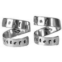 Soul Sisters Ring Set Sisters Best Friends Infinity Match Rings, Personalized...
