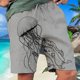 thumbnail image 1 of Pantalones de playa elásticos de cuatro lados para hombre, de verano, comercio exterior europeo y americano, de secado rápido Fivean unisex, 1 of 2