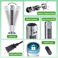 thumbnail image 6 of Atilioo Tower Fan with Remote, 35" Bladeless Standing Floor Fan with 5 Speeds, 64° Oscillation,12H Timer, Quiet Operation & Sleep Mode, Silver, 6 of 9