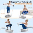 thumbnail image 4 of UPGO Vibration Plate Exercise Machine, 400 LBS Capacity Vibration Platform, Max Space for Whole-Body Workout & Relaxation at Home, 4 of 9