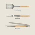 thumbnail image 3 of Gibson Home Barbeque Plus 3 Piece BBQ Tools W/Rubberwood Handles, 3 of 7