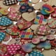 thumbnail image 4 of 100 Piezas Multicolor Impreso Forma de Piezas de Favores para Adornos de Scrapbooking 21mm, 4 of 9
