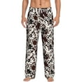 thumbnail image 2 of Lsque Cow Skin Print Men's Pajama Pants, Lounge Pant - Comfortable Home Wear,Elastic Waistband, Stylish Design-Medium, 2 of 9