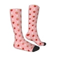 thumbnail image 3 of Daiia Sports Socks Strawberries Printed Novelty Crew Socks for Men Women Knee High Socks Cotton Socks Soft & Breathable Support Unisex Socks, 3 of 9